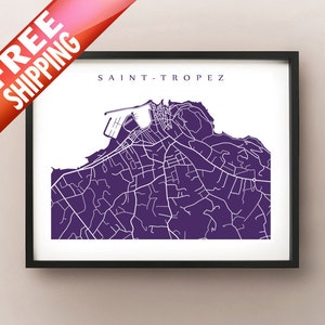 Saint-Tropez, Impresión de mapas de Francia