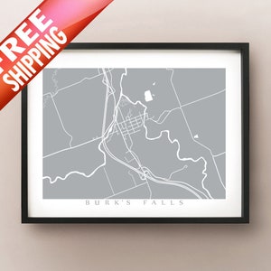 Burk’s Falls - Parry Sound District, Ontario Carte Imprimer