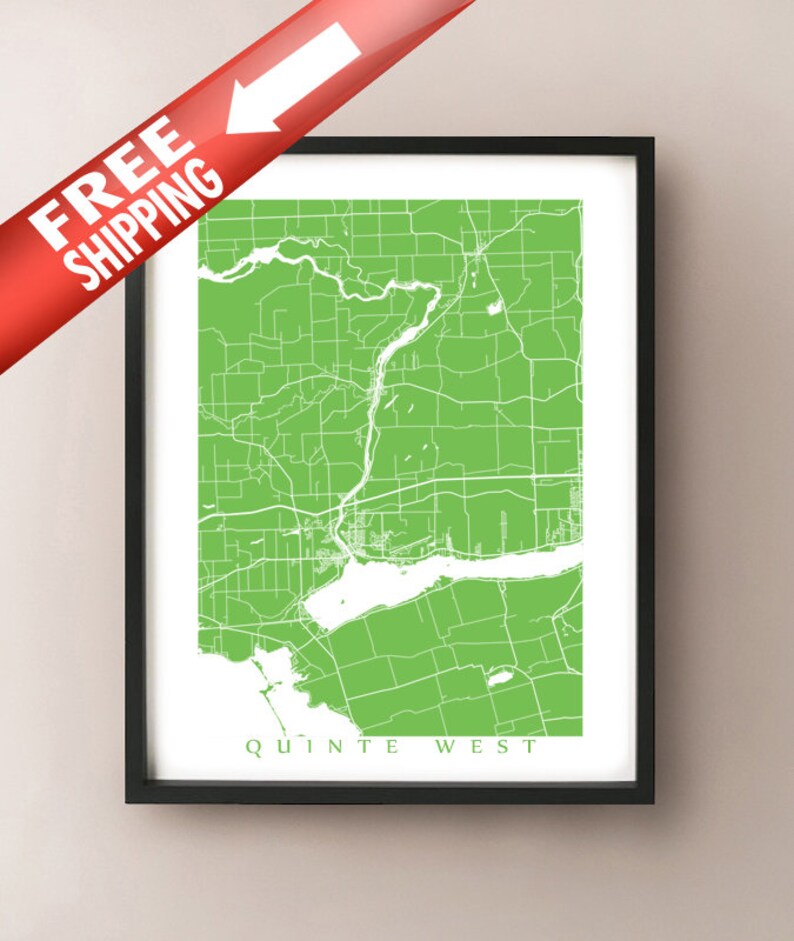 Quinte West Ontario Poster Art Etsy