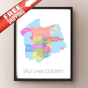 Salt Lake County, UT Carte