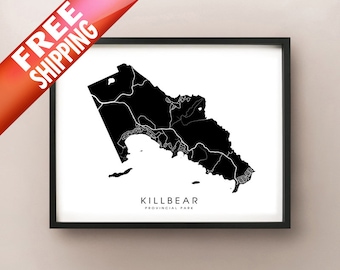 Killbear Provincial Park, Ontario Karte Drucken