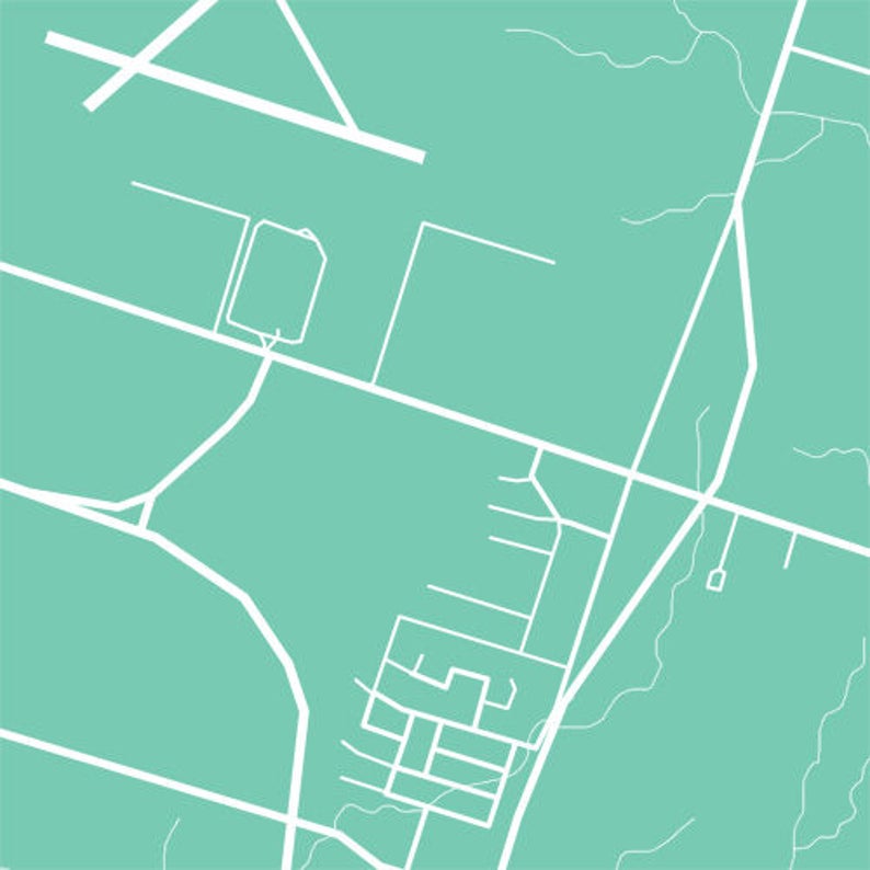 Mount Hope ON Map YHM Hamilton Ontario Poster Art Etsy