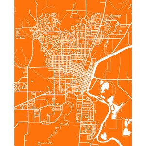 Corvallis Map Print - Oregon Art Poster - Etsy