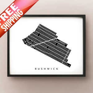 Bushwick, Brooklyn - New York City Kiez Kunstdruck