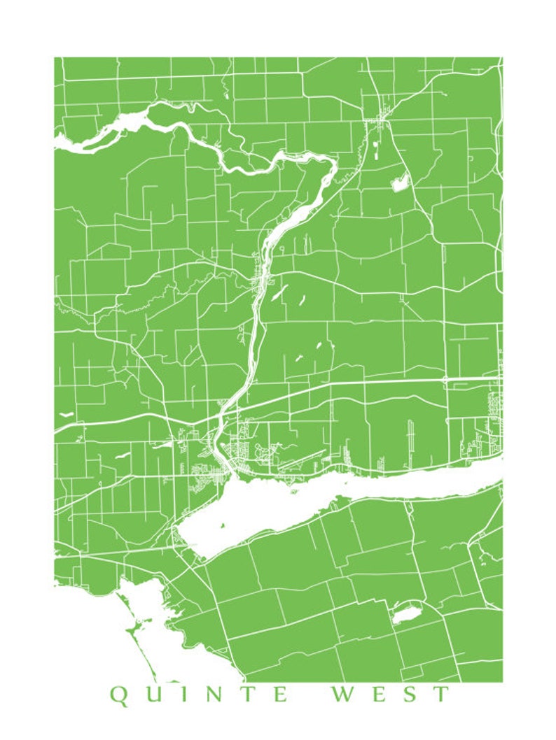 Quinte West Ontario Poster Art Etsy