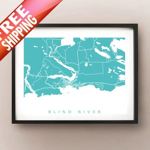 Blind River, Northern Ontario Map Print
