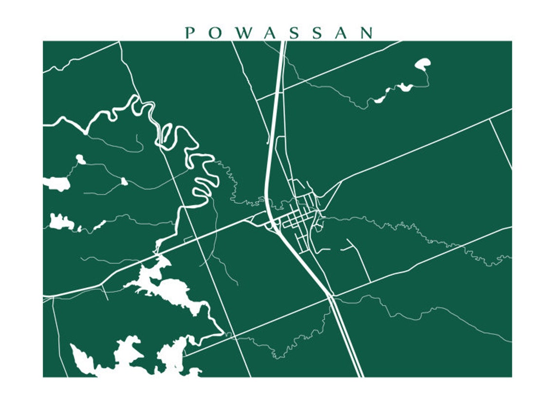 Powassan Ontario Map Print Etsy