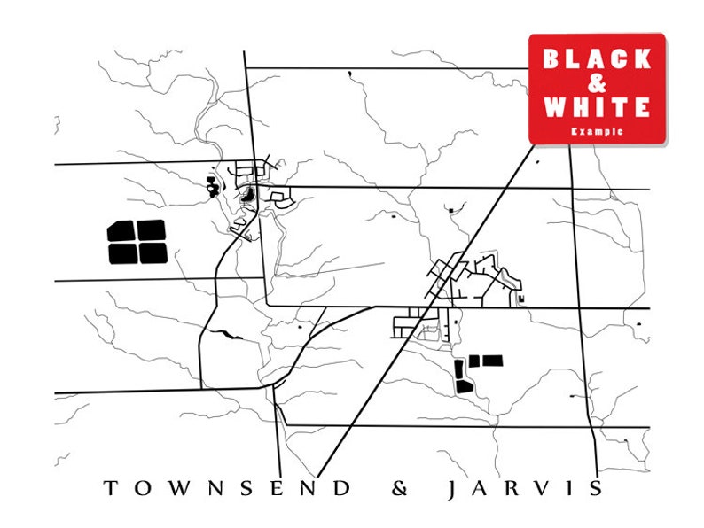 Townsend &amp; Jarvis Haldimand County Ontario Map Print - Etsy