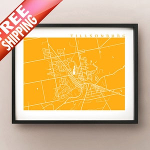 Tillsonburg, ON Map Print - Ontario Poster Art