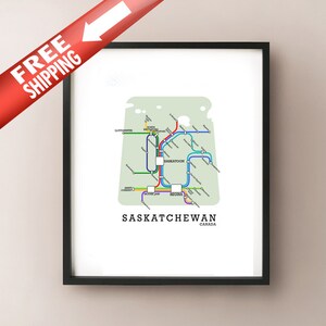 Impression d'art de type de métro de la Saskatchewan