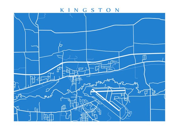 Kingston Nova Scotia Map Kingston Ns Annapolis Valley Nova Scotia Map Print | Etsy