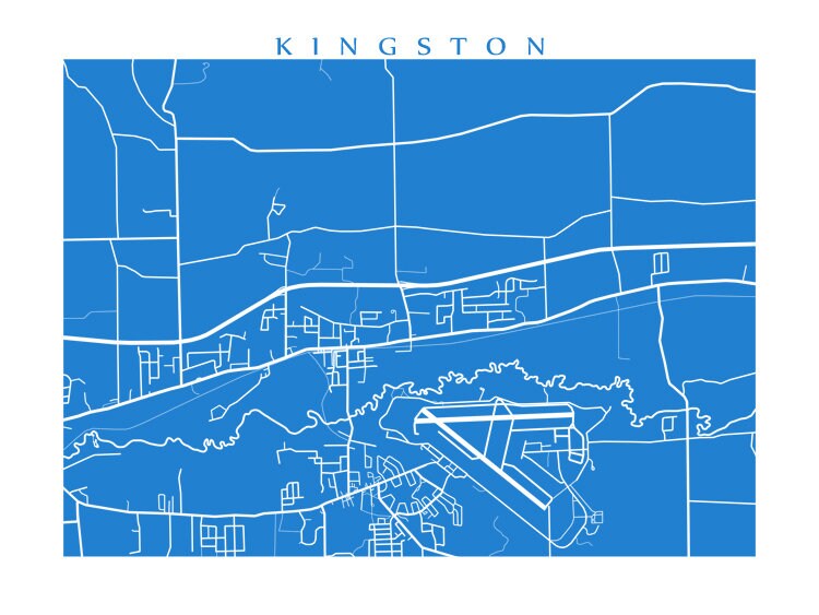 Kingston NS Annapolis Valley Nova Scotia Map Print Etsy