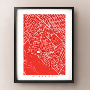 Stampa mappa Stanford - Poster della California
