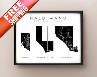 Haldimand Provincial Parks - Haldimand County, Ontario Map Print
