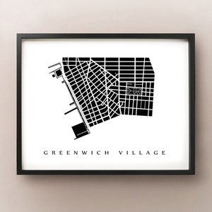 Greenwich Village Carte - Manhattan, NYC Neighborhood Art Print