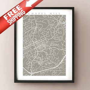 Impression de la carte Chapel Hill - NC Poster