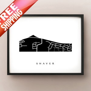 Carte Shaver - Hamilton Ancaster Neighbourhood Art Print