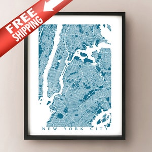 Carte de la ville de New York