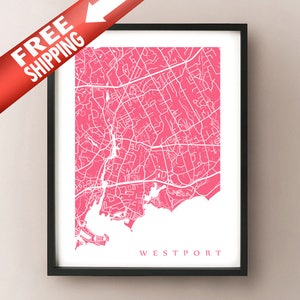 Westport, CT Map Print