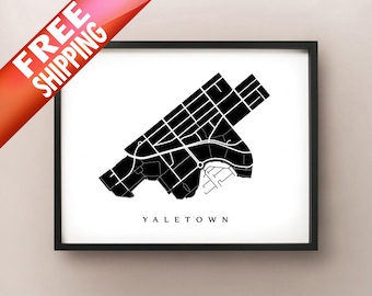 Impresión de arte vecinal de Yaletown, Vancouver