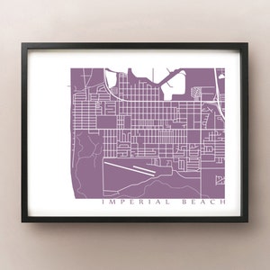 Imperial Beach Map Print - San Diego Area Poster