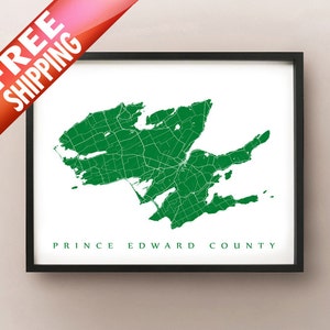Prince Edward County Kaart Afdrukken