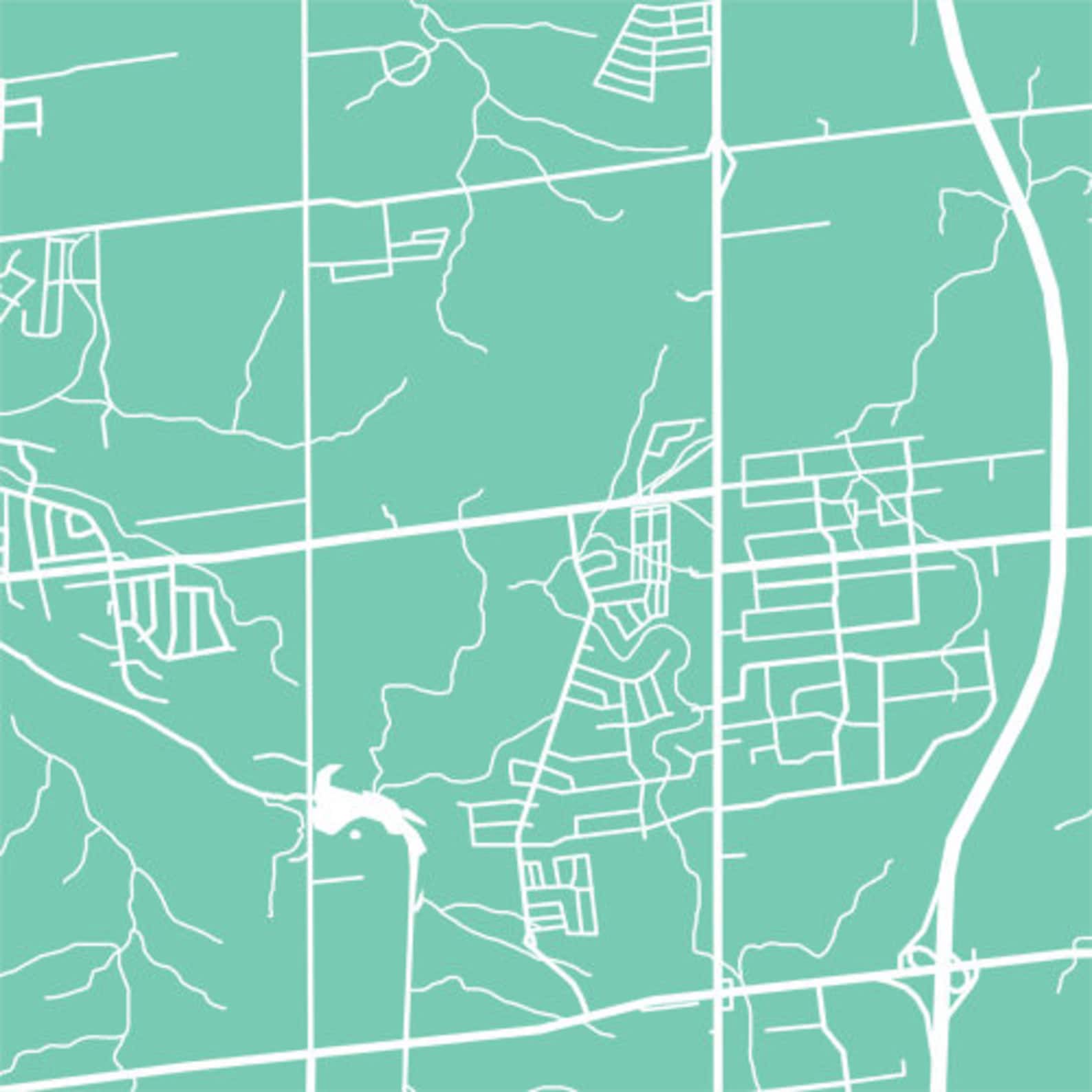 East Gwillimbury ON Holland Landing Map Print Etsy