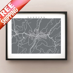 Kandern Karte - Deutschland Posterdruck
