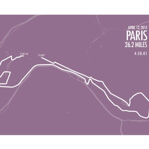 Paris Marathon Print 2015 image 4