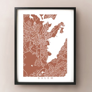 Salem Carte - Massachusetts Poster Print
