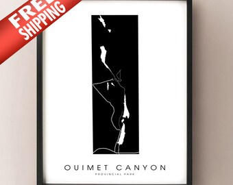 Ouimet Canyon Provincial Park - Northern Ontario Map Print