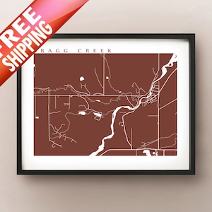 Bragg Creek, AB Carte Art Print