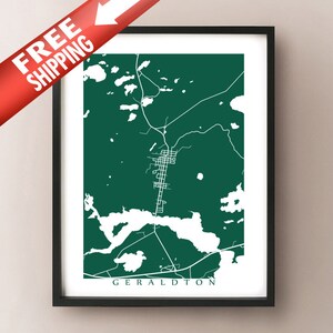 Geraldton, Northern Ontario Mapa Imprimir