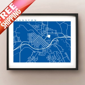 Evanston, WY Map Print - Affiche Wyoming