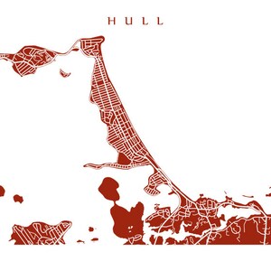 Hull, MA Map Print - Nantasket Beach, Massachusetts Poster - Etsy