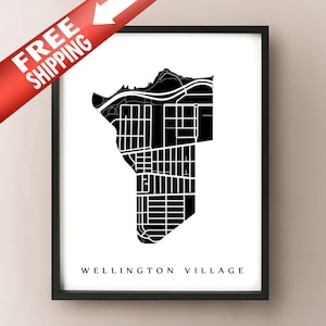 Wellington Village, Ottawa Neighbourhood Art Print