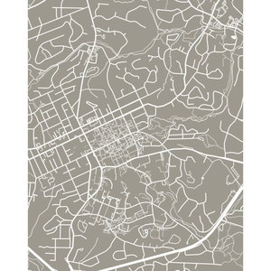 Chapel Hill Map Print - NC Poster - Etsy