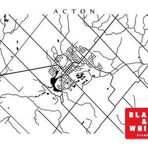 Acton Map Print - Etsy