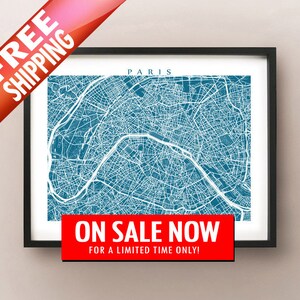 Carte de Paris Imprimer