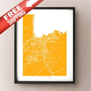 Hilo, Hawaii Map Print