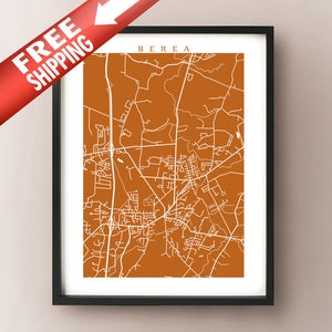 Berea, Kentucky Karte drucken
