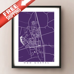 Oud Gastel Carte Print - Netherlands Poster
