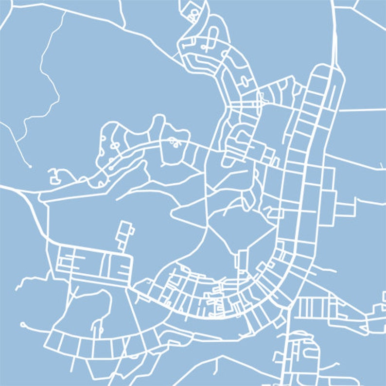 Fort Rucker Map Print Alabama Poster Etsy