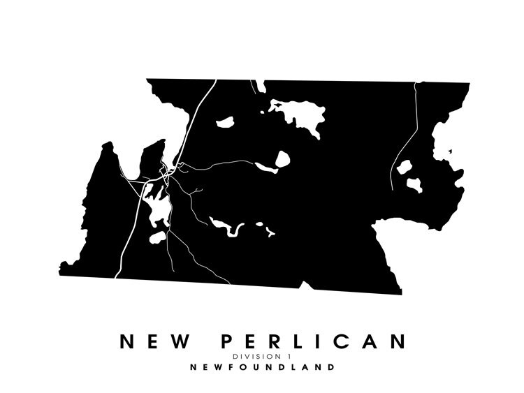 New Perlican, NL - City Limits Map Print - Etsy