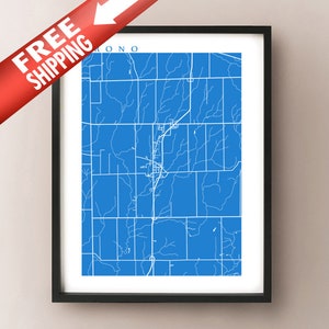 Orono, ON Map Print