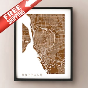 Buffalo Carte Print - New York Poster