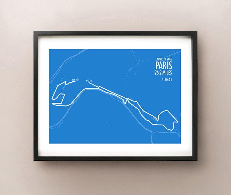 Paris Marathon Print 2015 image 1