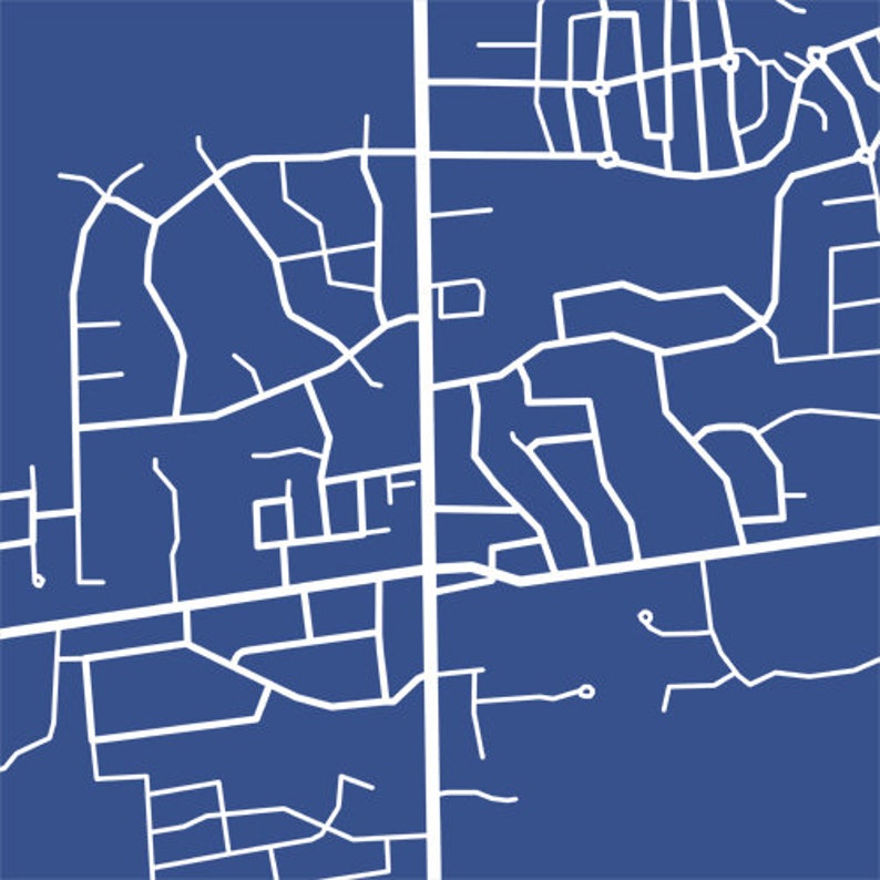 Nobleton Map York Region Ontario poster art Etsy