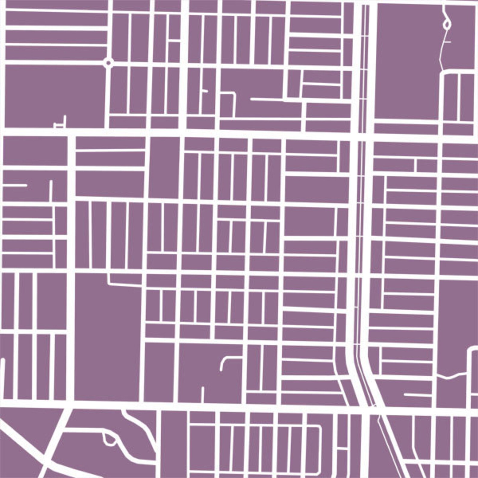 Kerrisdale Vancouver Map Poster Print BC Canada Etsy Canada