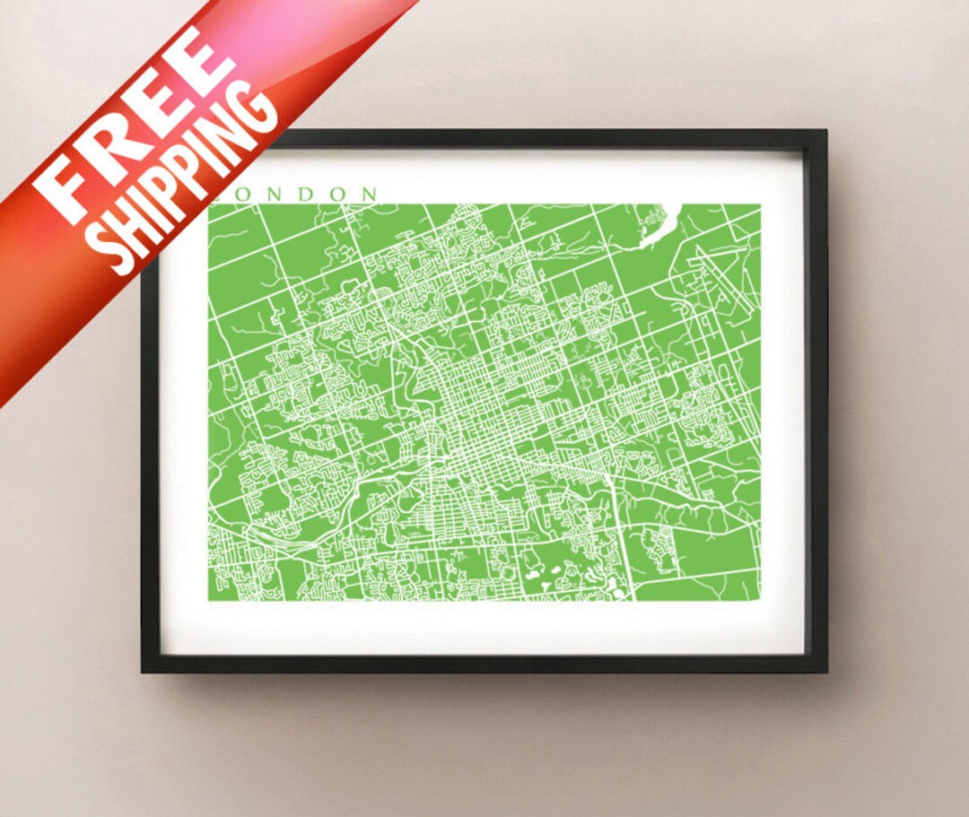 London Ontario Map - Etsy
